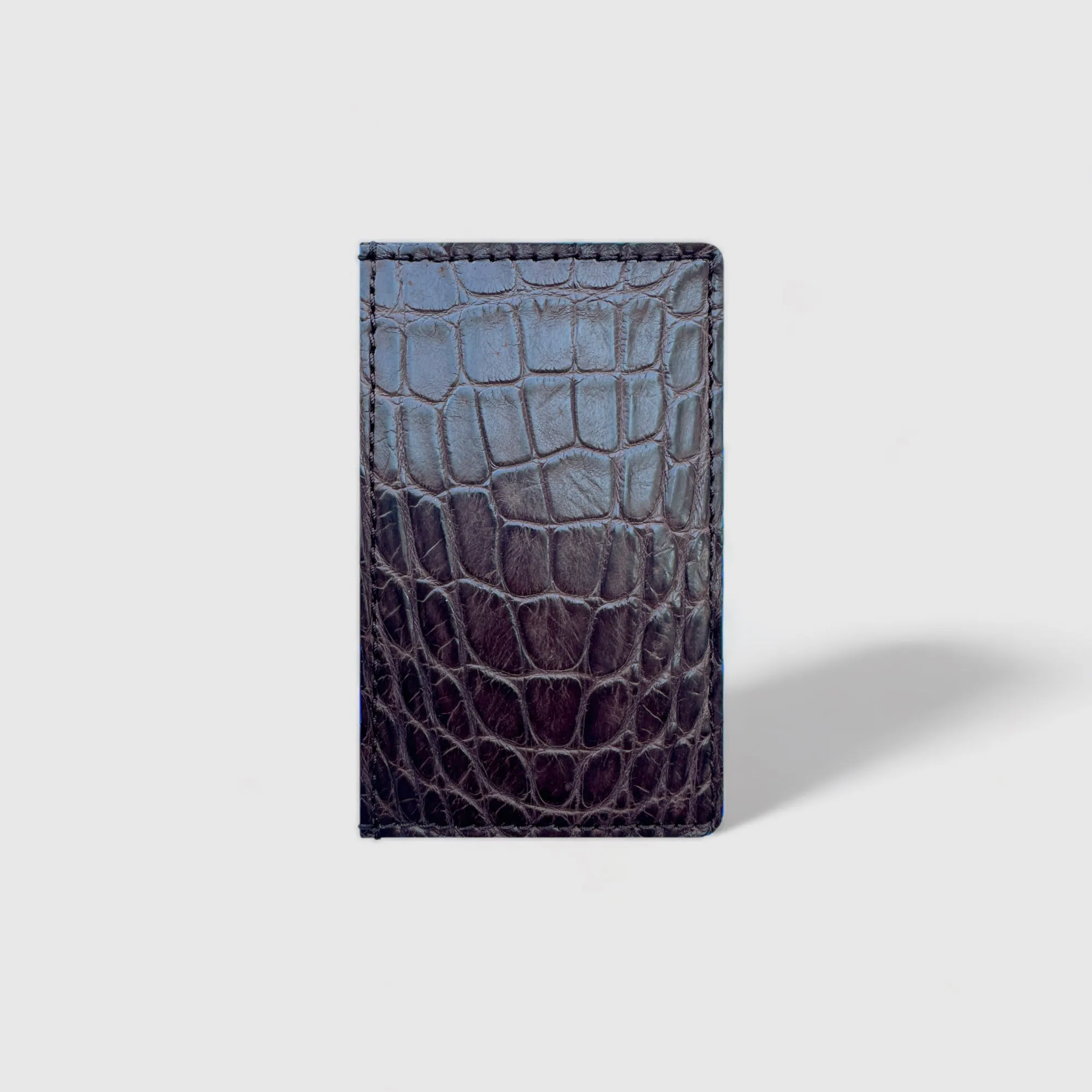 Alligator Card Holder - Cobalt Blue