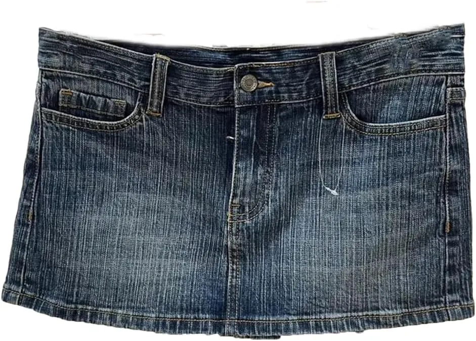 American Vintage Denim Mini Skirts Women Summer High Waist Straigth Short Skirt