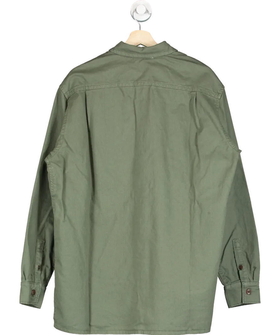 American Vintage Green Long Sleeve Cotton Shirt UK M/L