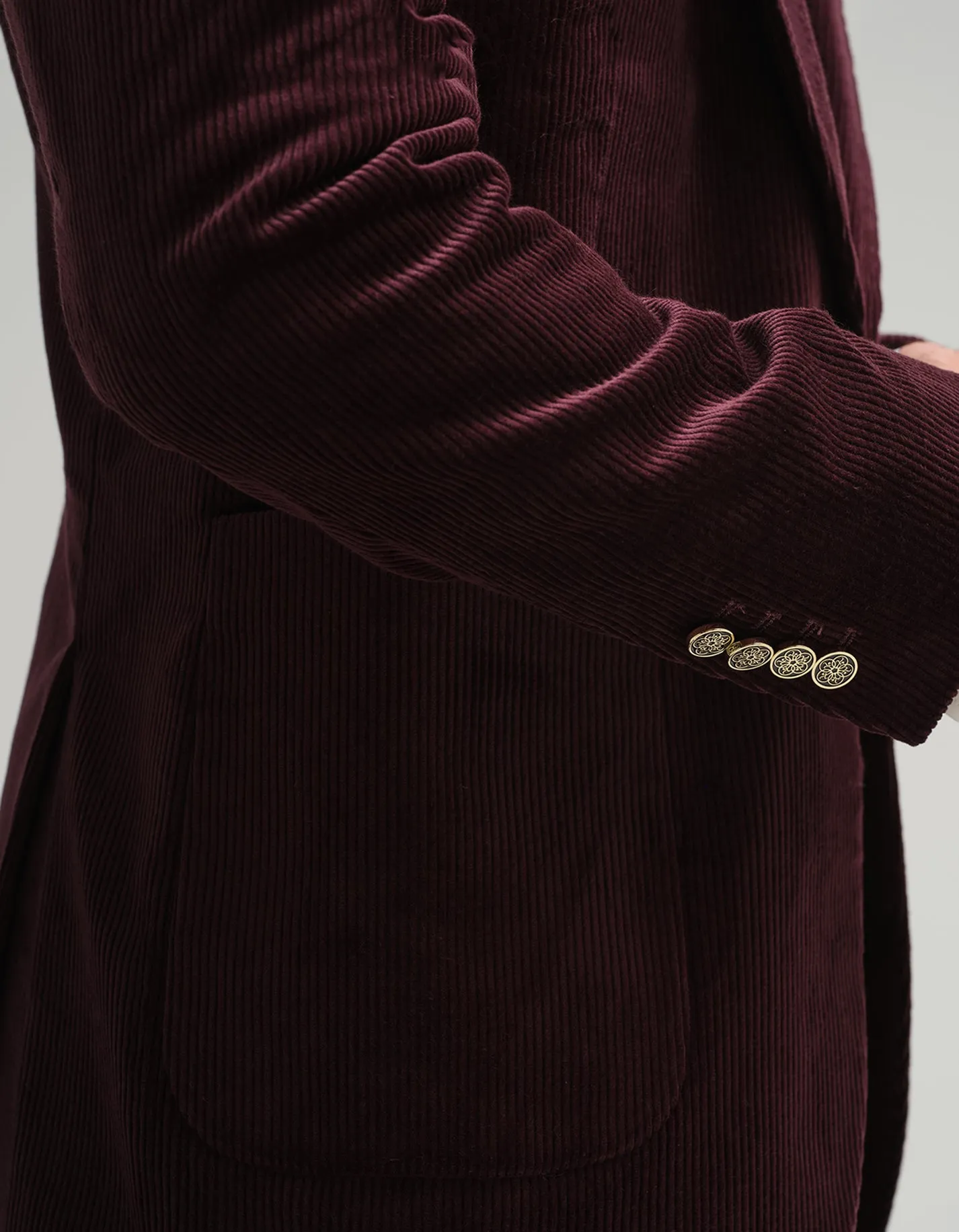 Aubergine Corduroy 2-Piece GOLD