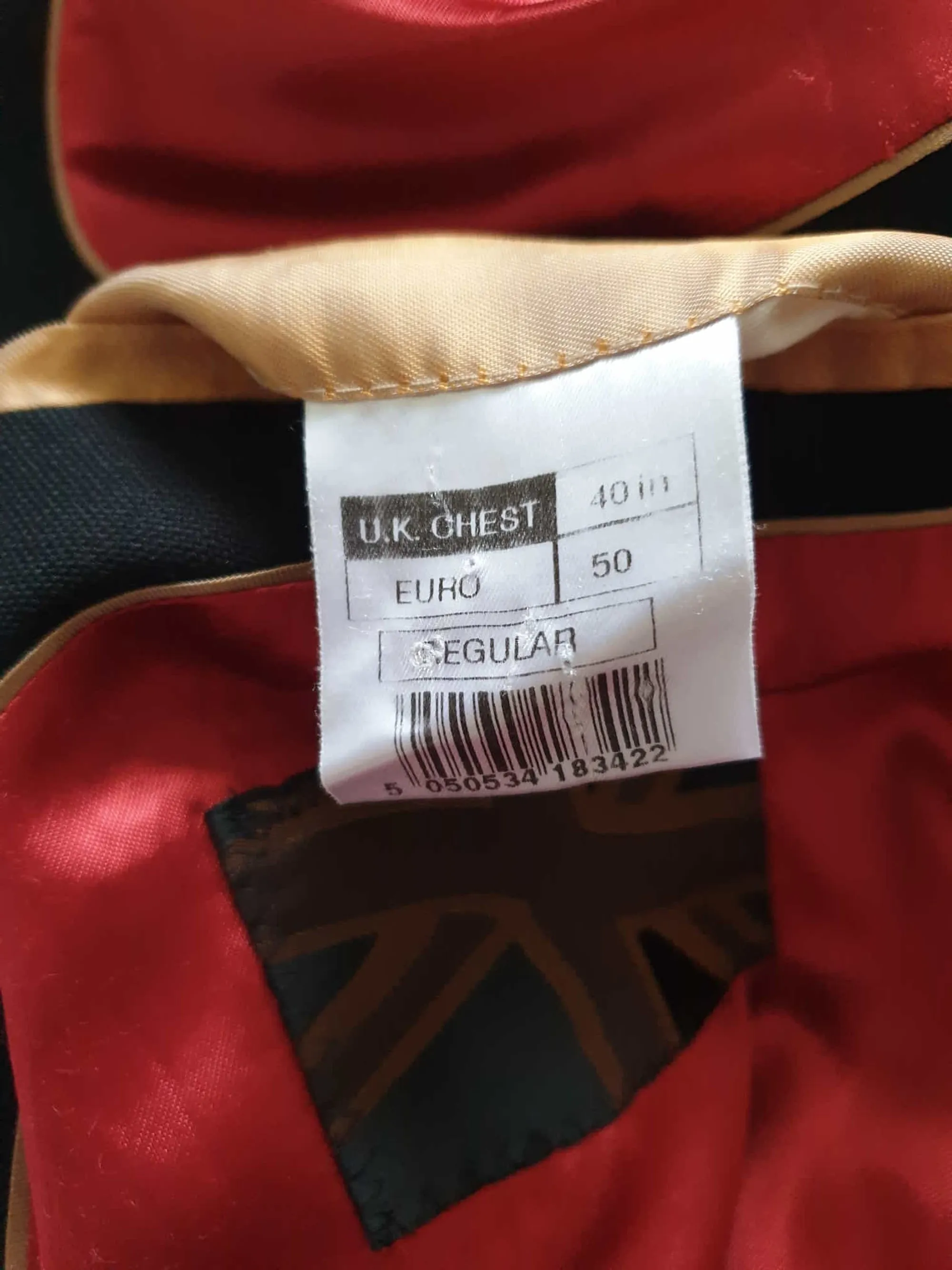 Black Savile Row Wool Jacket With Notched Lapels - 102R