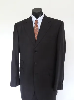 Charcoal Grey Wool Suit by Aquascutum - Size 42R