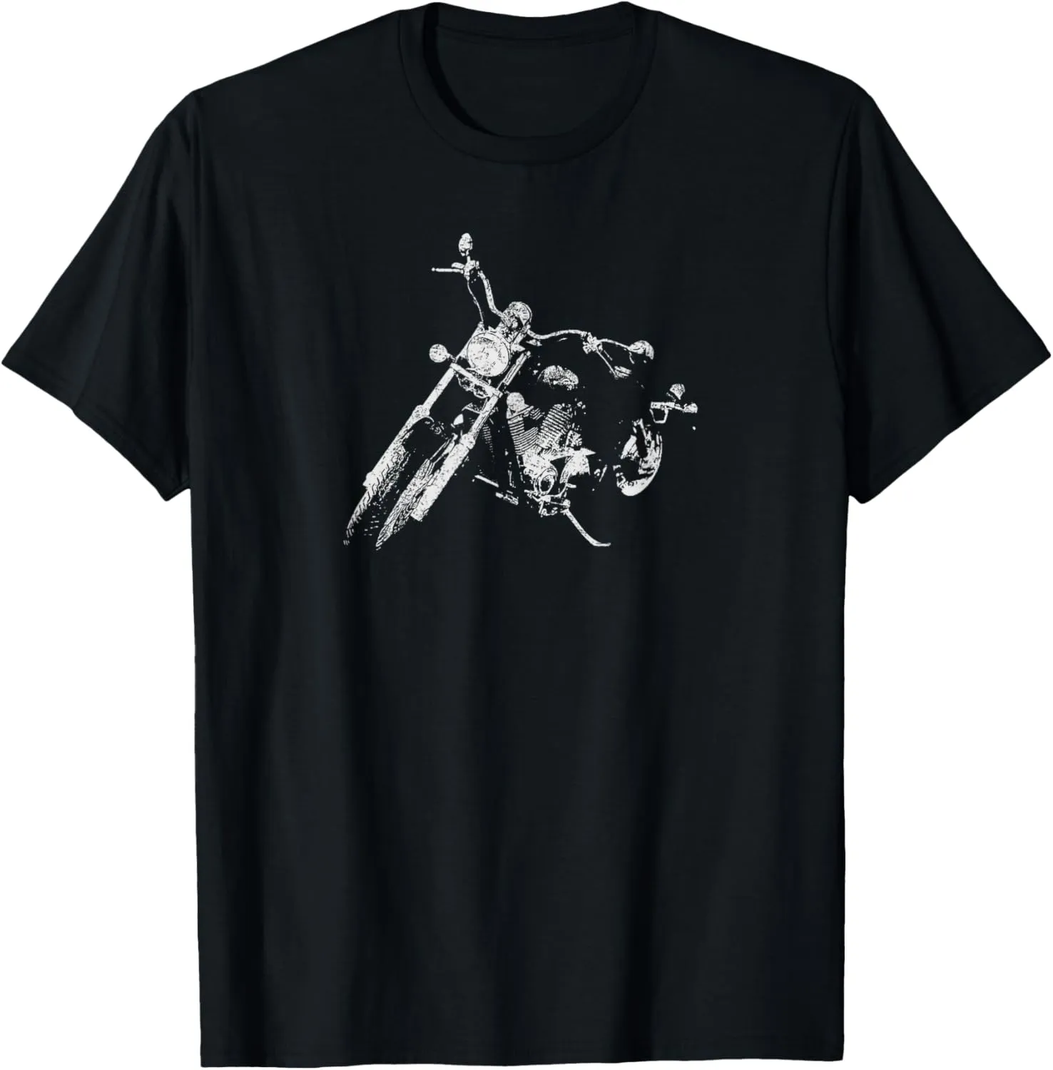 Distressed Vintage American Biker - Motorcycle T-Shirt