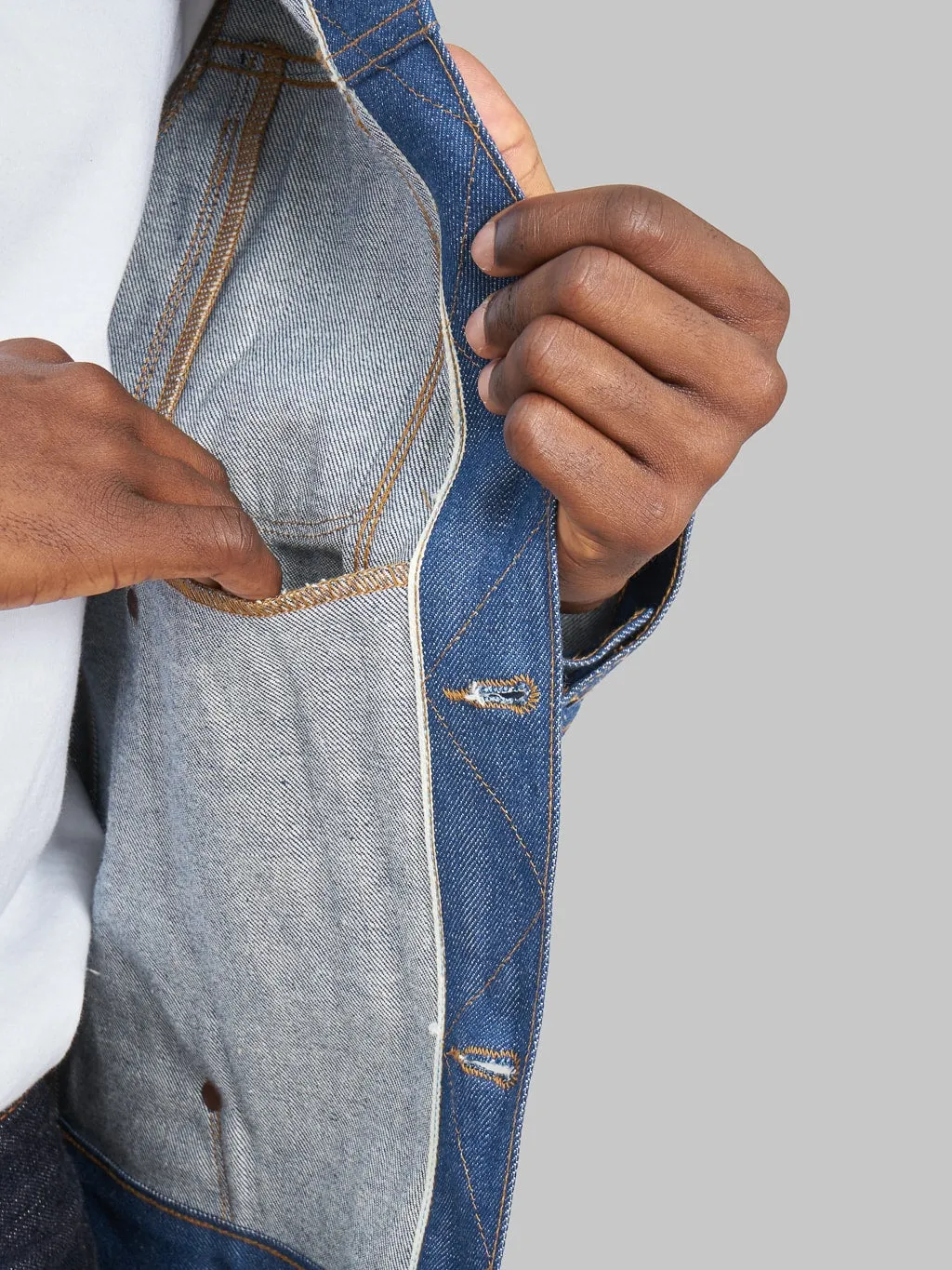 Freenote Cloth Classic Denim Jacket 12 Ounce Vintage Blue Denim