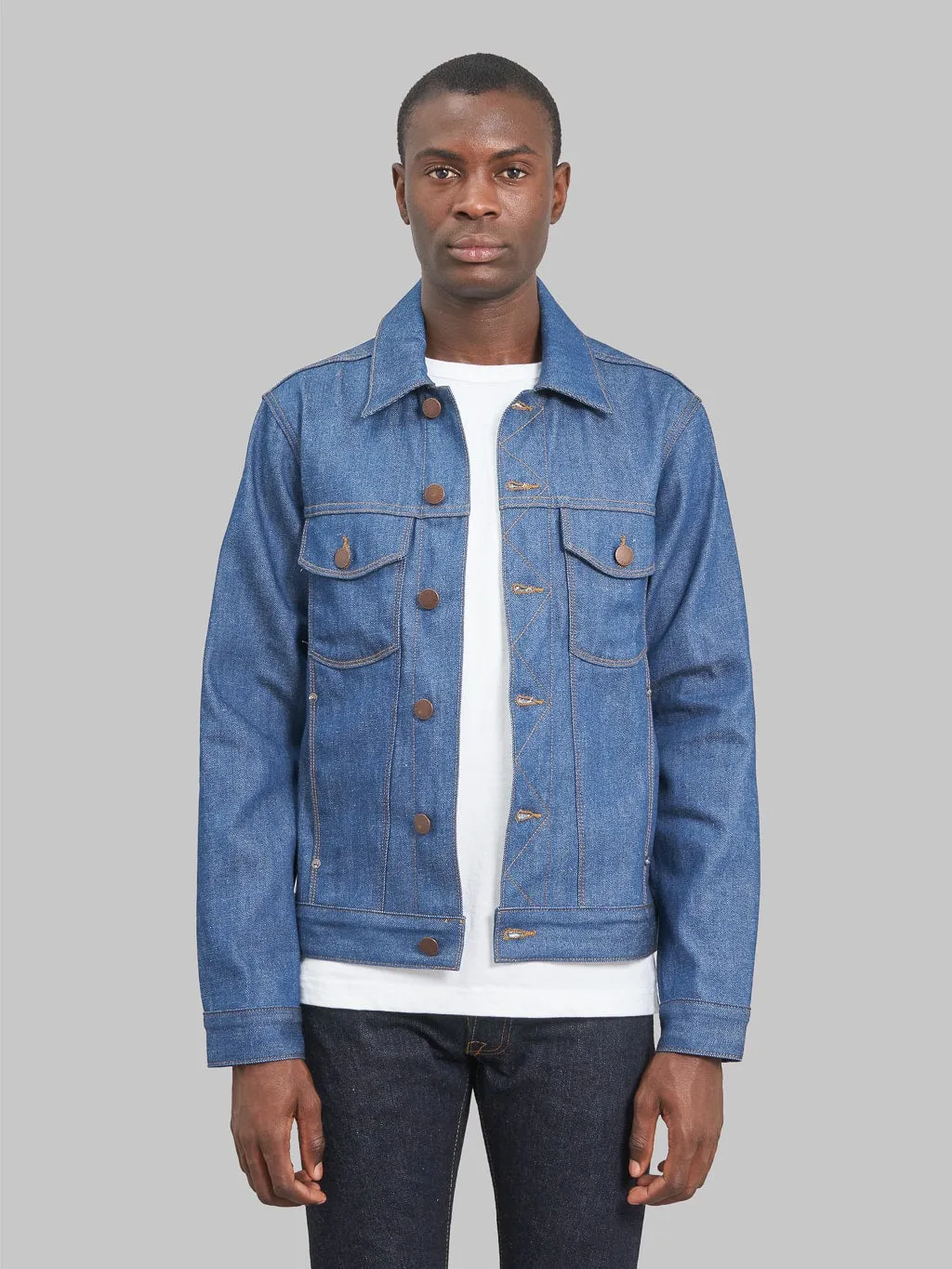 Freenote Cloth Classic Denim Jacket 12 Ounce Vintage Blue Denim