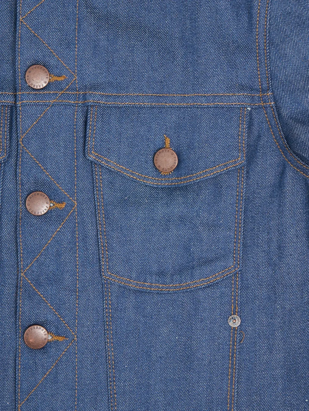 Freenote Cloth Classic Denim Jacket 12 Ounce Vintage Blue Denim