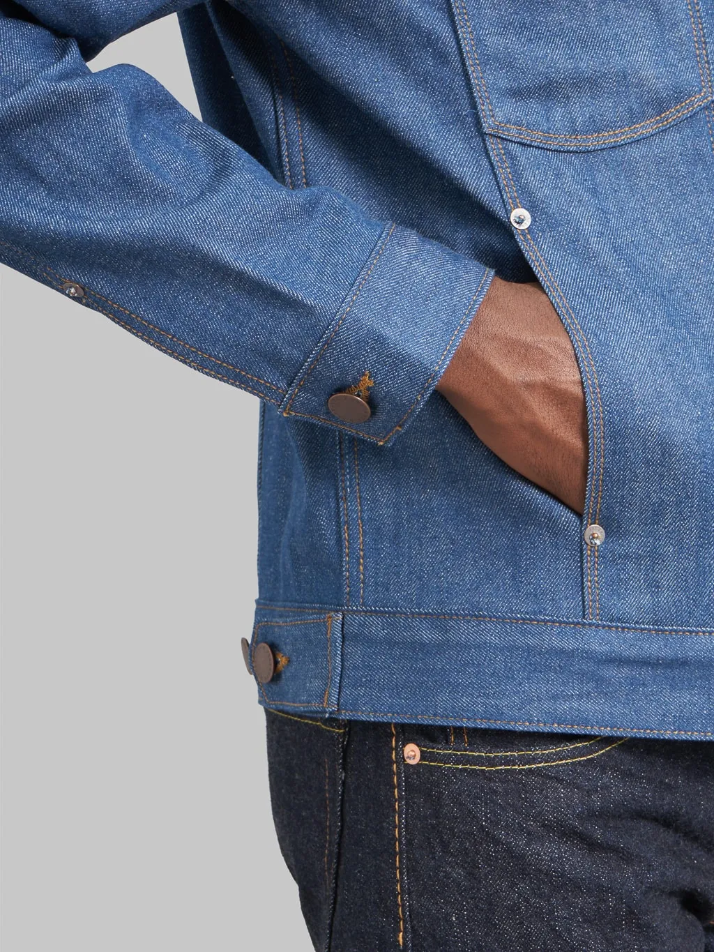 Freenote Cloth Classic Denim Jacket 12 Ounce Vintage Blue Denim