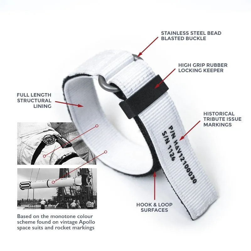 Haveston  IVA Series Beta White Watch Strap