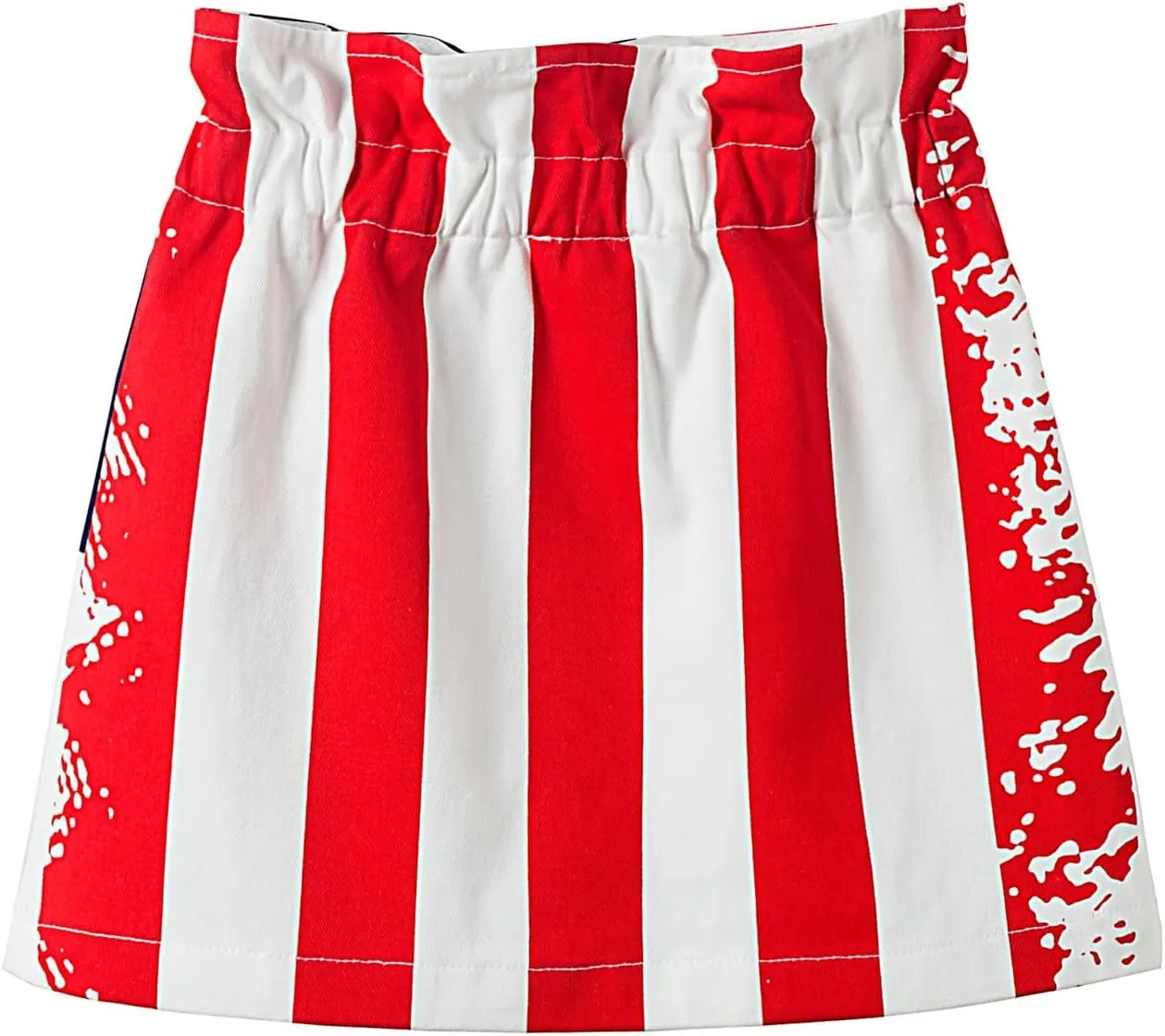 Mud Kingdom Girls Denim Skirt Ruffle Elastic Waist A-Lined Mini Skorts Summer