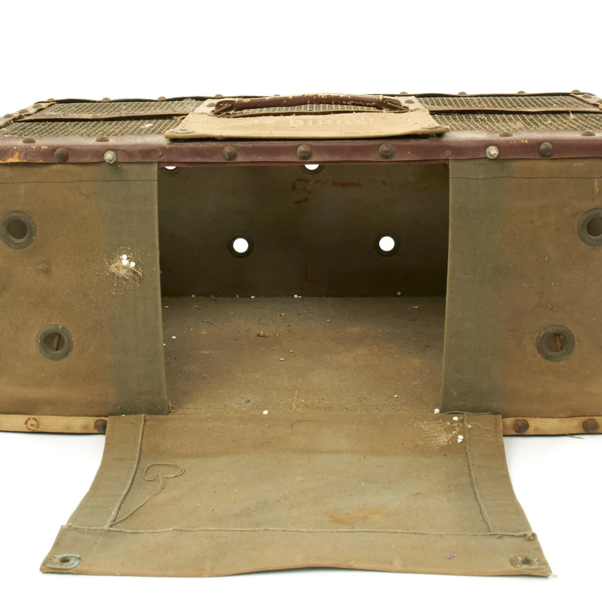 Original U.S. WWII Army 12 Bird Collapsible Pigeon Carrier