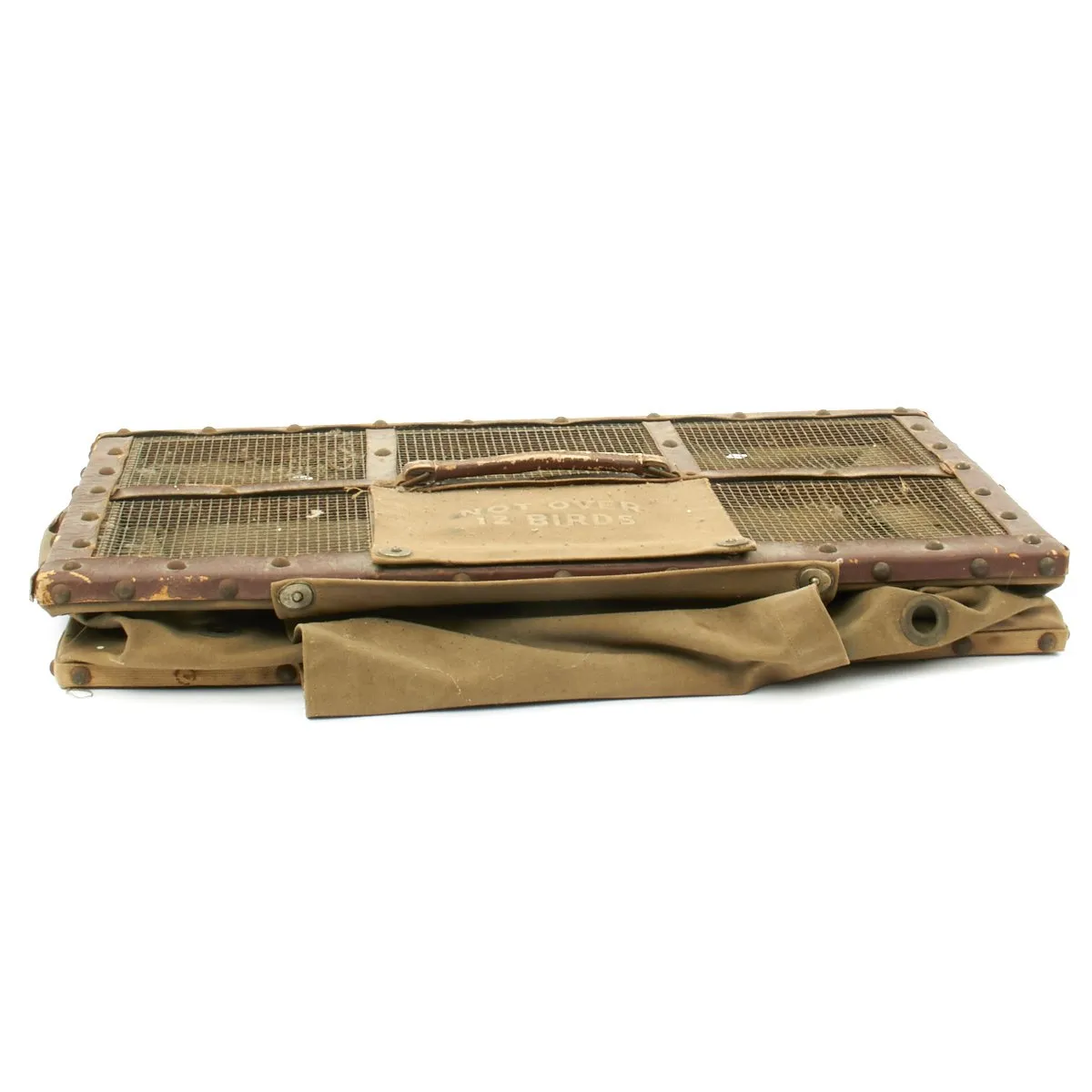 Original U.S. WWII Army 12 Bird Collapsible Pigeon Carrier
