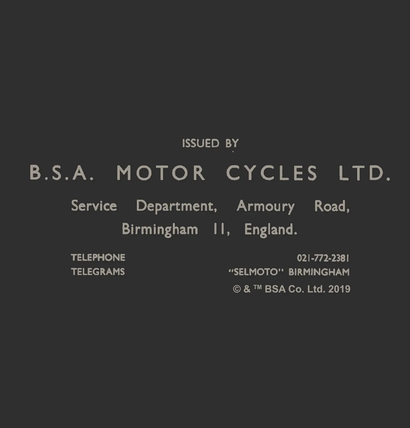 PARTS & LABOR Men's Vintage BSA Motorcycles Graphic T-Shirt