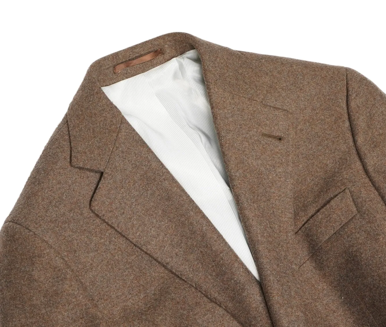 Pelote - Brown Flannel Wool Sports Jacket 46