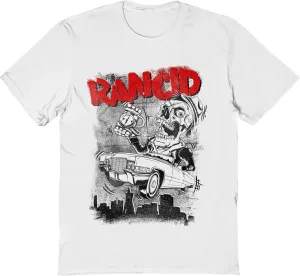 Rancid Band T Shirt Cadillac Adult White Short Sleeve American Punk Rock Band 90s Music Graphic Tees