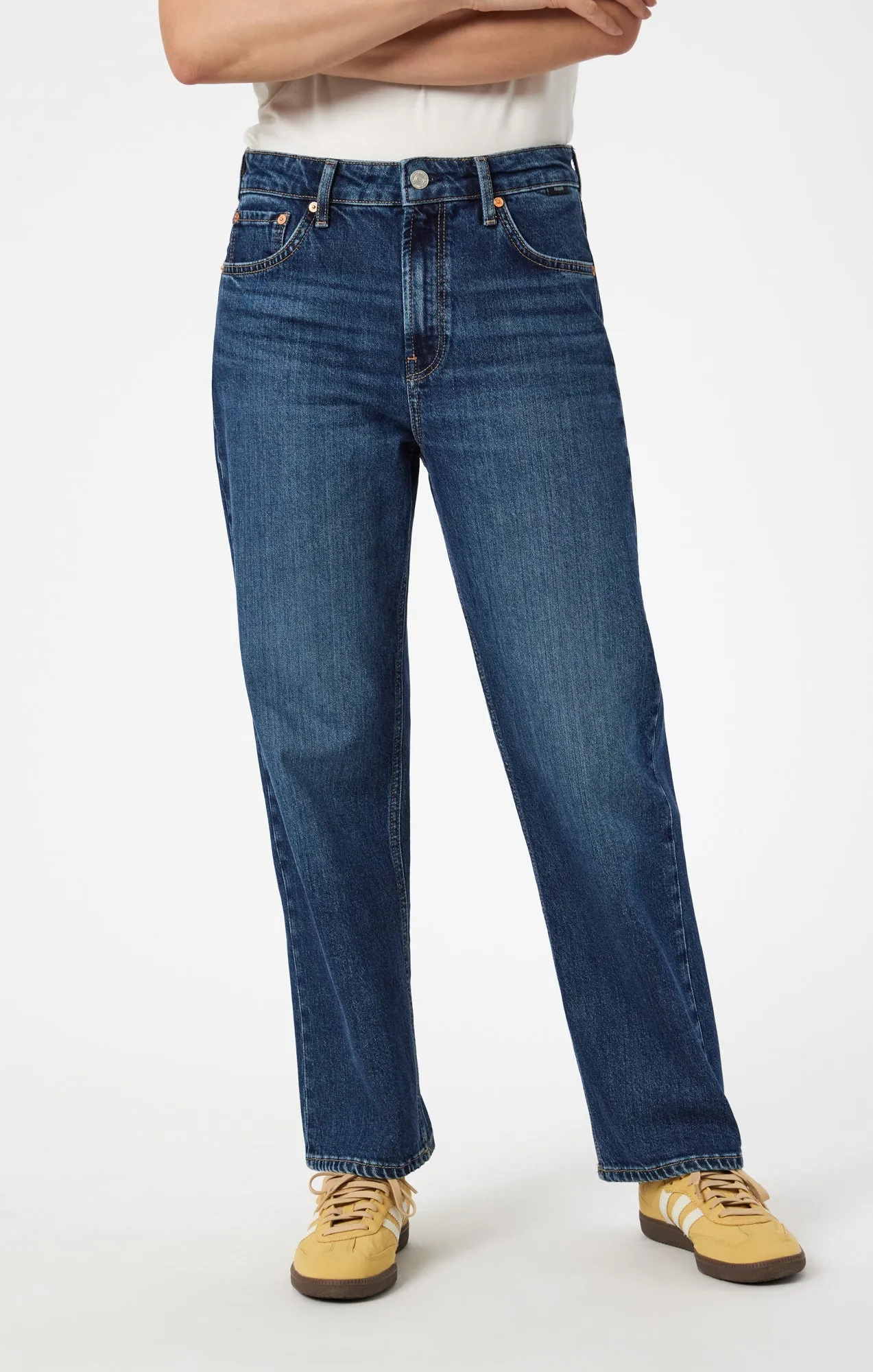 SAVANNAH STRAIGHT LEG IN MID CLASSIC BLUE