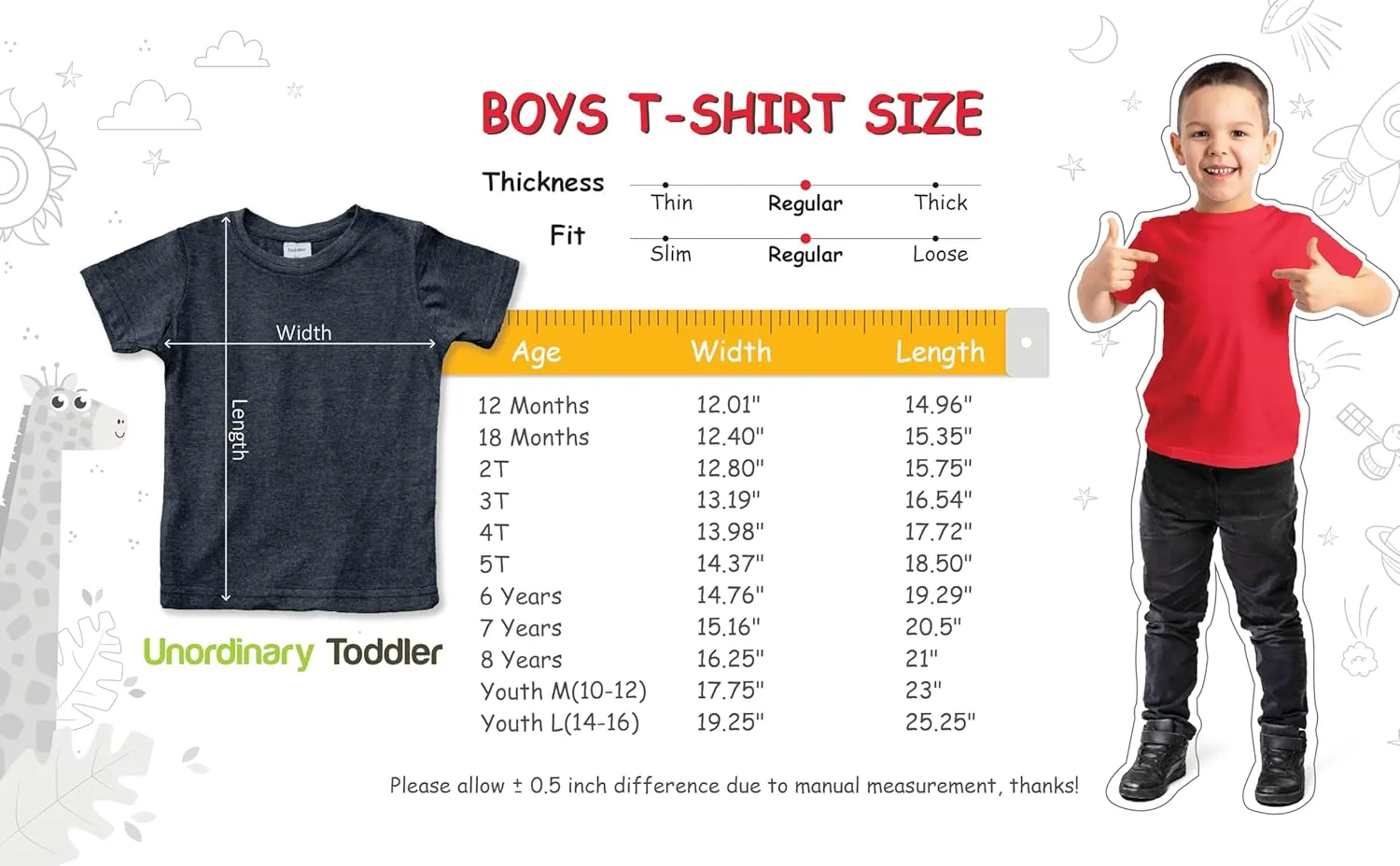 Unordinary Toddler 5th Birthday Shirt Boys 5 Year Old Birthday boy Five Shirt Gifts Fifth
