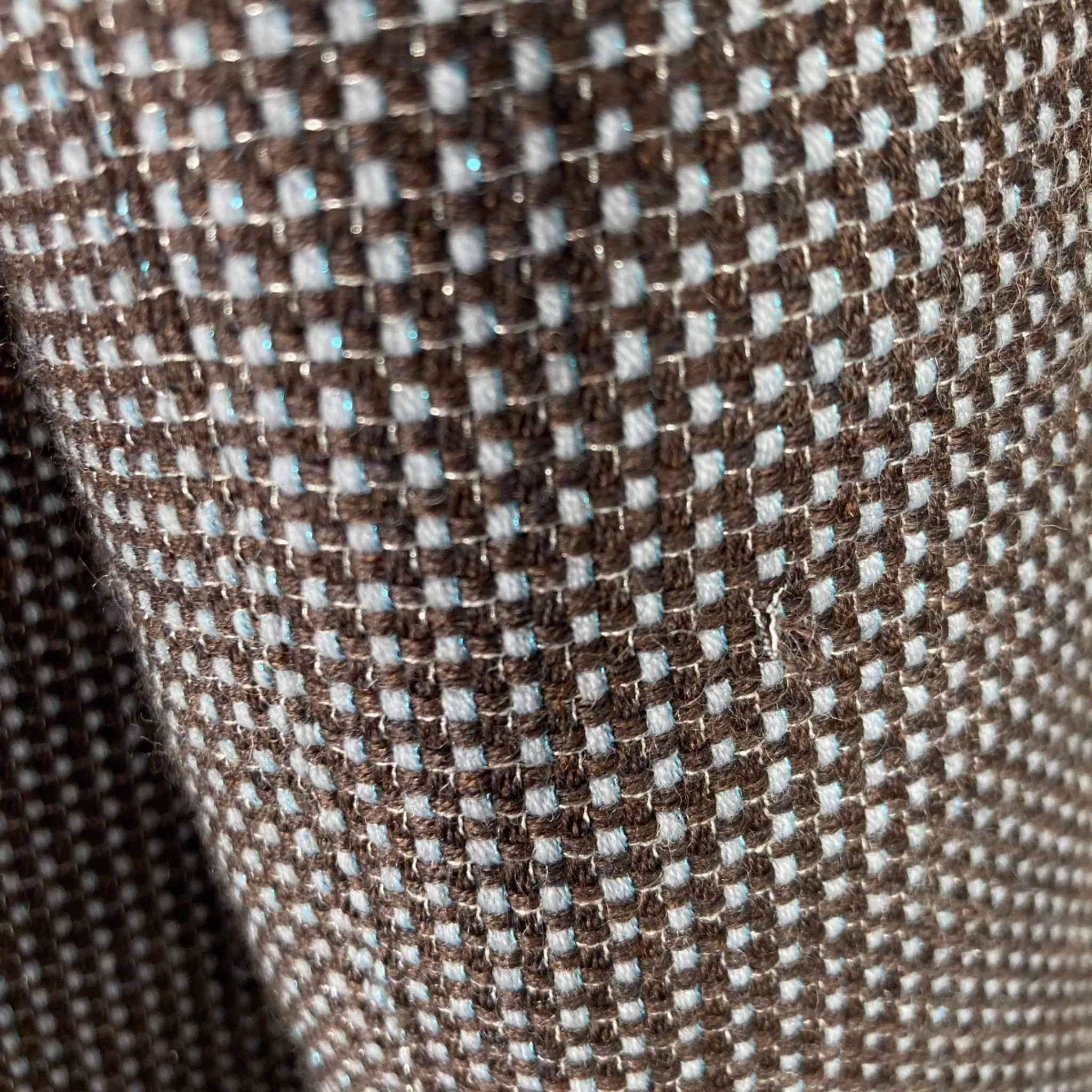 Vintage Blue and Brown Tweed Blazer