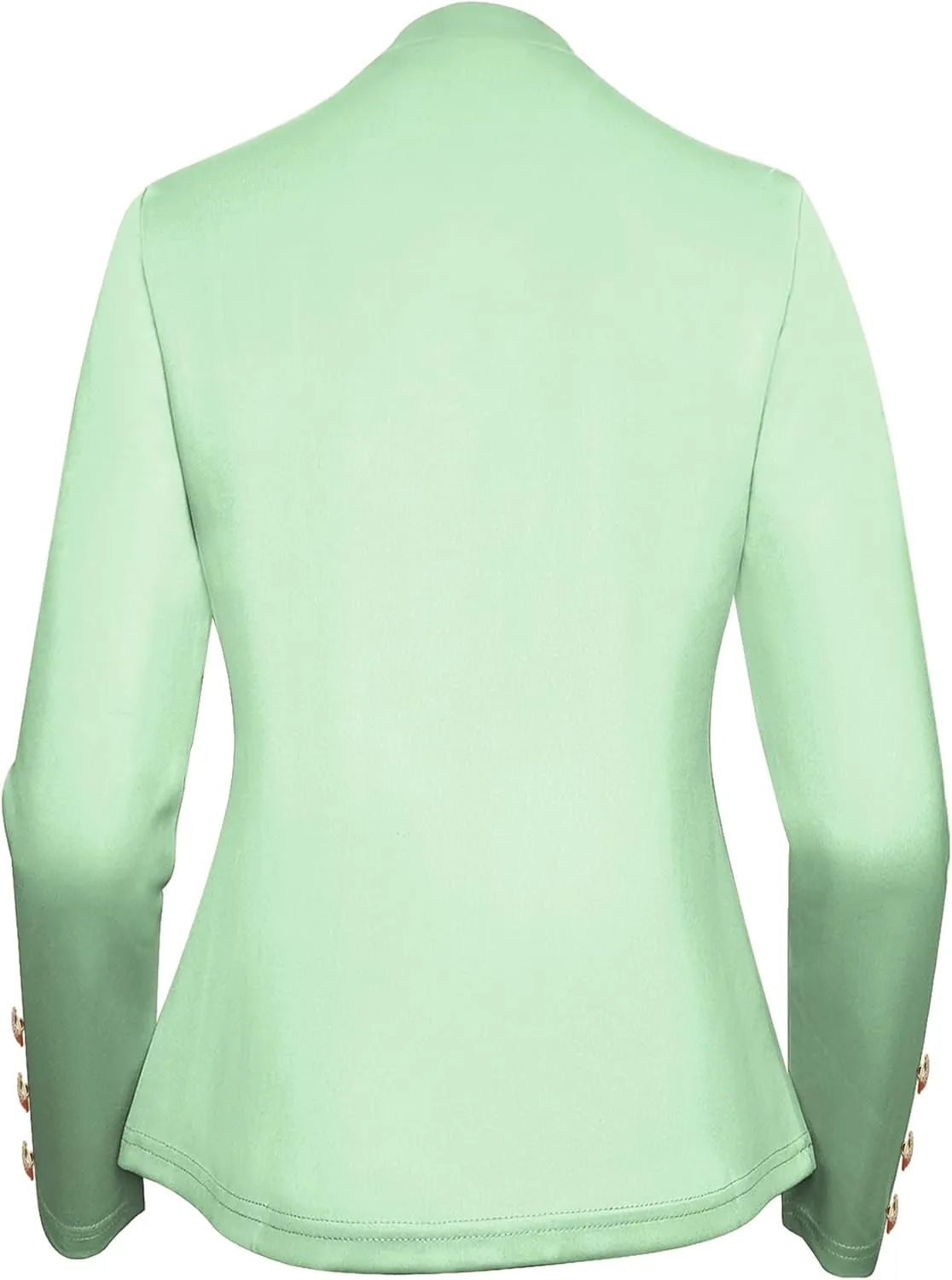 Women's Double Breasted Slim Fit Blazers Notch Lapel Work Office Suits Casual Open Front Blazer