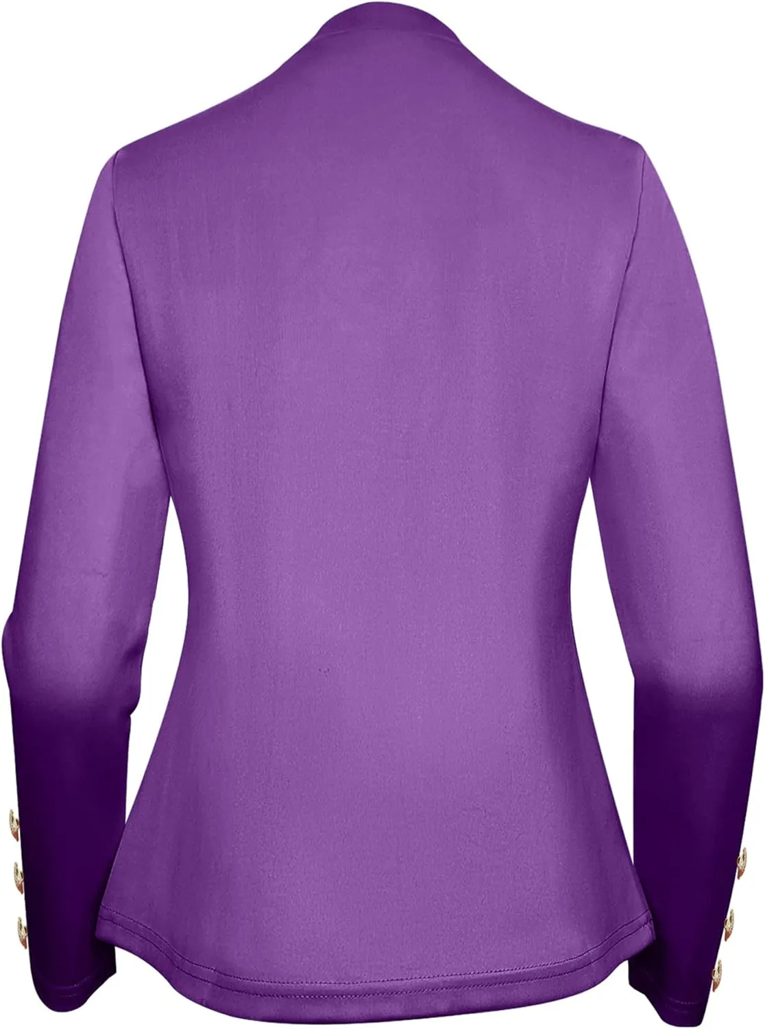 Women's Double Breasted Slim Fit Blazers Notch Lapel Work Office Suits Casual Open Front Blazer
