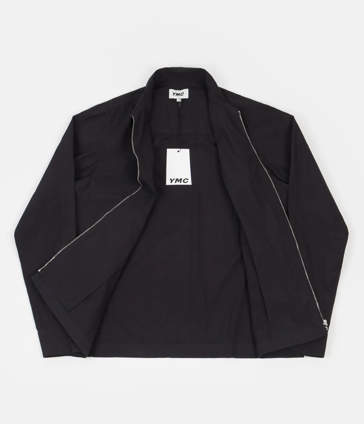 YMC Bowie Zip Shirt - Black